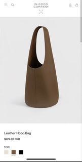 in good company leather hobo bag