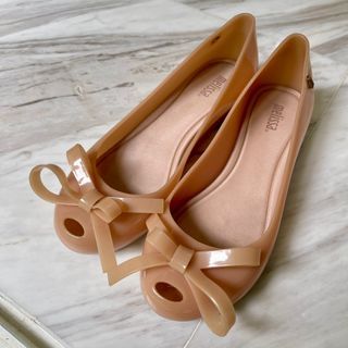 Melissa Ultragirl Bow Flats Shoes - Beige / Nude