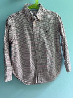 Ralph Lauren long sleeve red black white checkered Shirt