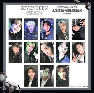 seventeen svt 2021 holiday collection little wishes pj photocards pcs