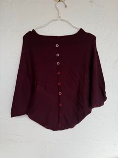 Maroon Knit Blouse