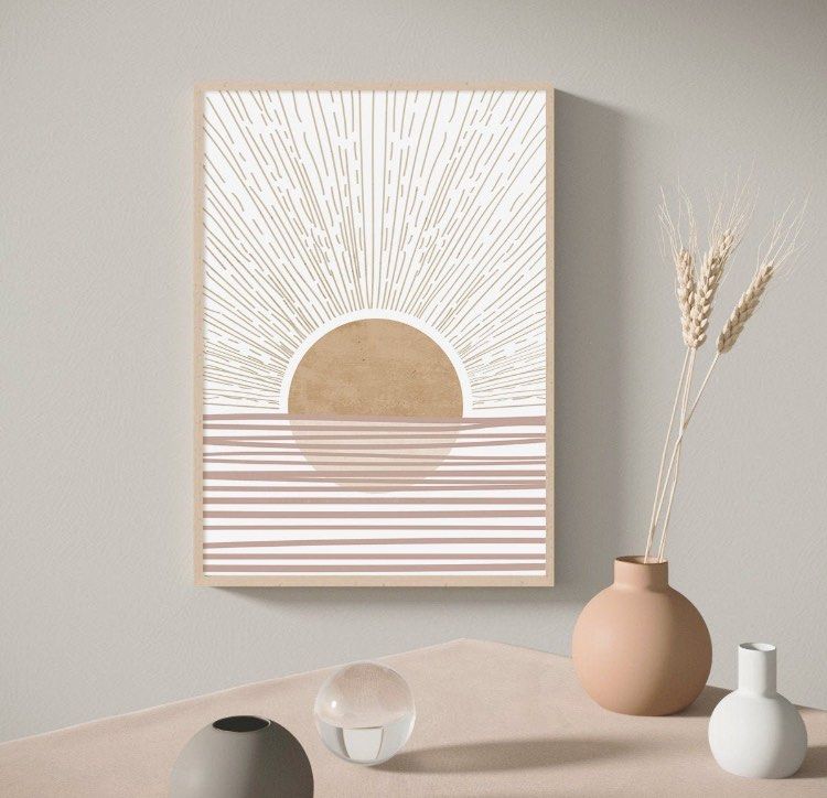 Modern Abstract Sunset Wall Art Print (A4 Size) (Category: Art & Prints) located in Singapore. Submitted by psslo (Listing ID 1363658158, Image 3). Description: Selling print only. A4 size on quality card stock paper, rolled & kept in tube. Pick up at 270030 (Holland V area). My other art prints on Carousell: https://bitly.cx/KUkWT.