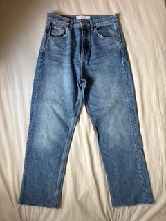 Topshop Denim Straight Leg Jeans