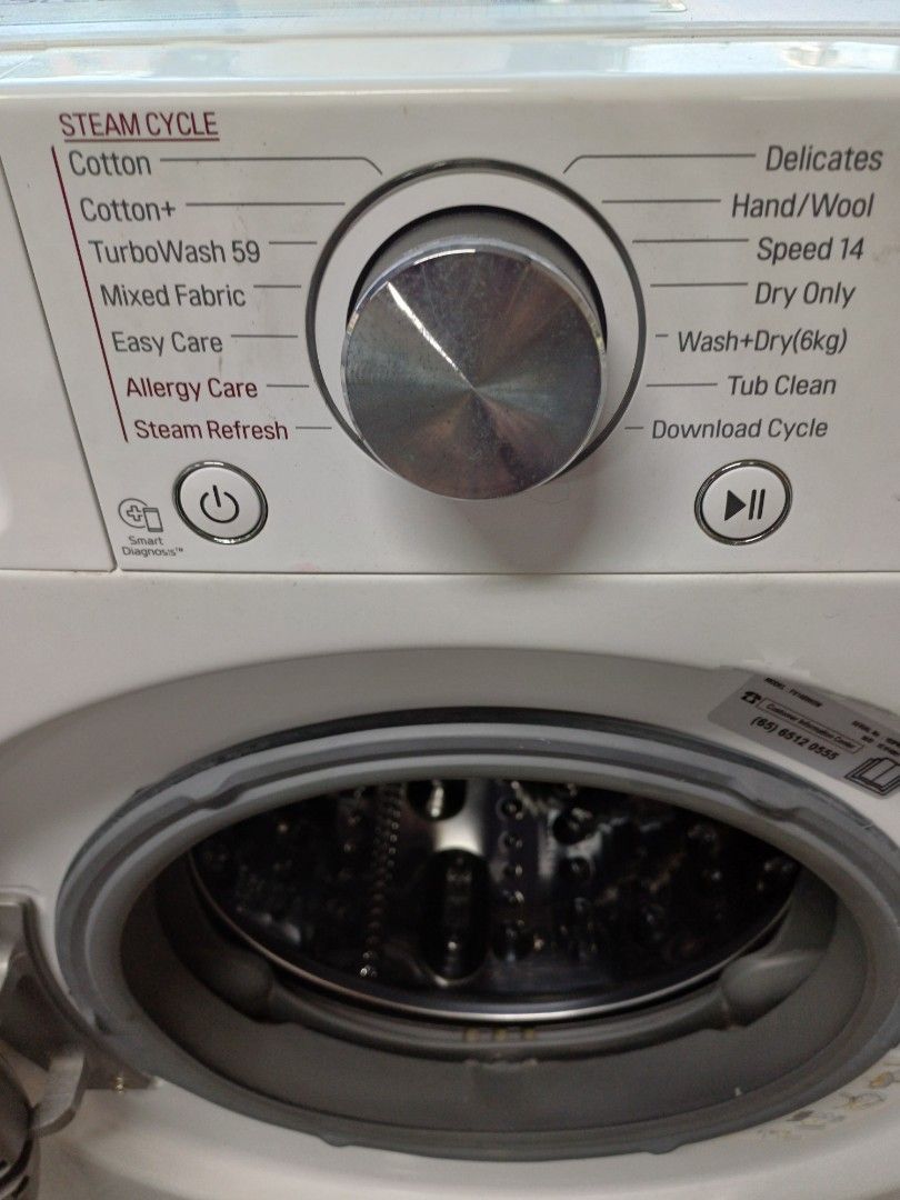 LG Washing Machine and dryer. 2in1 (Category: Washing Machines and Dryers) located in Singapore. Submitted by jerry97777 (Listing ID 1365747542, Image 3). Description: Two new LG 2in1 washing machines have arrived in the store. 9/6kg. 8/5kg. If you need them, please contact me. The price is favorable, delivery is free, disposal is free, and cash on delivery is available. Thank you..