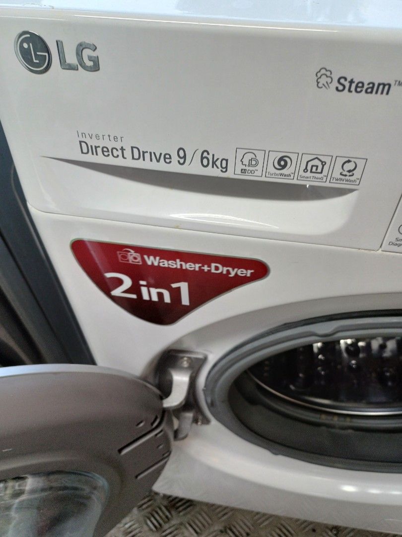 LG Washing Machine and dryer. 2in1 (Category: Washing Machines and Dryers) located in Singapore. Submitted by jerry97777 (Listing ID 1365747542, Image 4). Description: Two new LG 2in1 washing machines have arrived in the store. 9/6kg. 8/5kg. If you need them, please contact me. The price is favorable, delivery is free, disposal is free, and cash on delivery is available. Thank you..