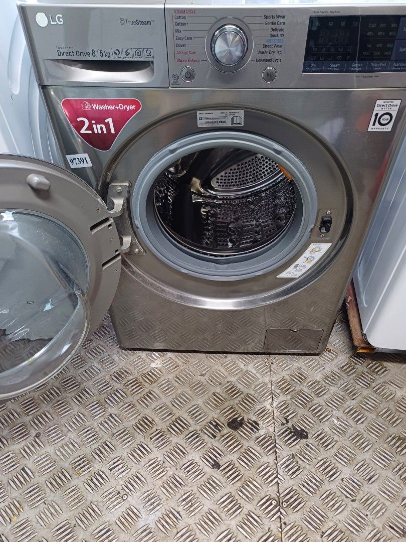 LG Washing Machine and dryer. 2in1 (Category: Washing Machines and Dryers) located in Singapore. Submitted by jerry97777 (Listing ID 1365747542, Image 7). Description: Two new LG 2in1 washing machines have arrived in the store. 9/6kg. 8/5kg. If you need them, please contact me. The price is favorable, delivery is free, disposal is free, and cash on delivery is available. Thank you..