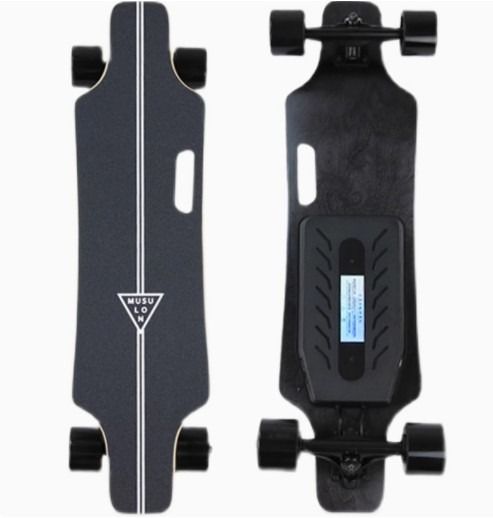 🛹 [PREORDER] Electric Skateboard A Musulong Four-wheel Beginner Electric Scooter Adult Skateboard Remote Control Walking Dog Artifact 🛹 (Category: Other Sports Equipment and Supplies) located in Singapore. Submitted by strikewitches167 (Listing ID 1361695645, Image 1). Description: 🛼🛼 Options 🛼🛼 🛼 Electric Skateboard A - Black 8km - $279 🛼 Electric Skateboard A - Black 15km - $349 🛼 Electric Skateboard A - Black 16km, Koshino wheel - $49