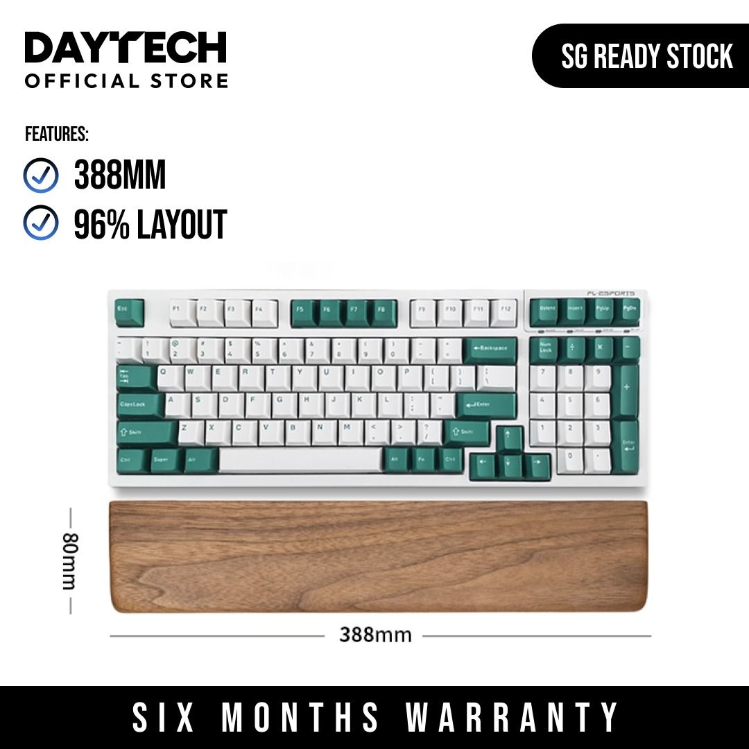 Keyboard Wrist Rest - Premium Walnut Wood | Suitable for 60%, 65%, 75%, 96%, TKL, Full-Size | Palm Rest for Mechanical Keyboard (Category: Computer Keyboard) located in Singapore. Submitted by daytech (Listing ID 1256919308, Image 6). Description: ✅ Ready Stock in SG ⚠️ Slight Variance in Texture, Grain and Colour is Normal (Real Wood) ⛔ Fixed Price Payment via Atome (5% fee)/Paynow/Paylah/Bank Transfer No Cash on Delivery 🏪 Self Collection at S