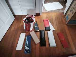 Assortment of many branded ties