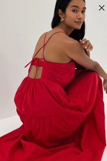 LOVE BONITO Kalita Padded Tie Back Dress (Red)