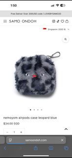Samo ondoh Airpod Case pouch Grey