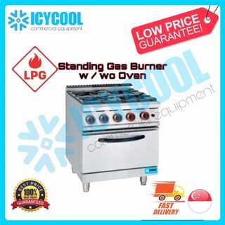 ✅ INSTOCK - STANDING GAS BURNER WITH OVEN OR WITHOUT OVEN LPG GAS BURNER CHILLER MIXER FREEZER LAVA GRILLER HOTPLATE STOVE HOB