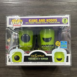 Funko Pop Television: The Simpsons Treehouse of Horror - Kang and Kodos (Glows in the Dark) [2019 SDCC Exclusive] *COMES WITH PROTECTOR*