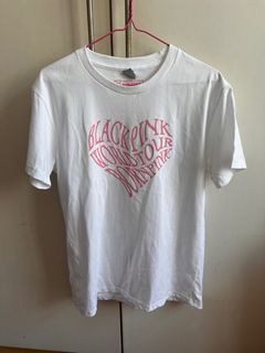 Kpop Blackpink BP World Tour Born Pink Concert White Tee Tshirt Jennie Rosie Lisa Jisoo