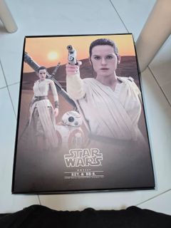 Hot Toys 1/6
scale collectible figure set of Rey and BB-


8 from Star Wars: The Force Awakens