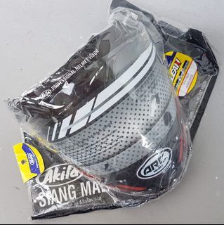 AKILA Professional Helmet Visor, Model Ritz, ARC Helmet, UV Protection, AR-404, SIRIM Batch VCA9862764 B, REVO (RED), Open Face, Sleek Style, Biker, Rider, Streetwise, Sophistication, Professional Motorist Safety, Cool Designer Gear, New in Packing