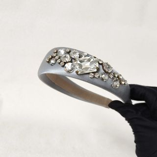 Miu Miu Head Band Satin grey