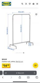 IKEA MULIG Clothes Rack, send to you