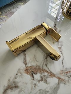 Gold Faucet Bathroom Sink Mixer Tap