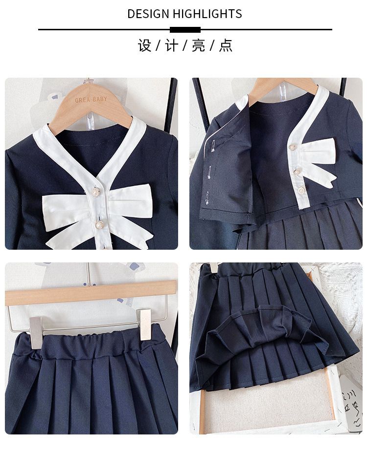 Children Kids Chanel Style Classy Black Bow Sweet Girl Long Sleeves Blouse & Skirt Set (Category: Babies & Kids Fashion) located in Singapore. Submitted by kidsome (Listing ID 1376899409, Image 5). Description: Material: Cotton Size Available: 90,100 Size & Recommend Age Size 90: 2-3 years old Size 100: 3-4 years old **Measurements chart attached above. !!FREE NORMAL MAIL!! For Self Collect: 157C Tamarind Road No cash payment, either pay via caro