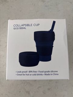 Collapsible Cup 12oz/355ml - Navy Blue