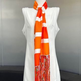 Hermes Silk Fringe Muffler