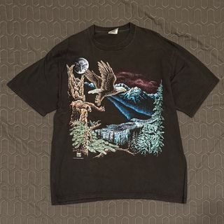 Vintage 1993 Eagle Wildlife Stand Out Tee Shirt XL