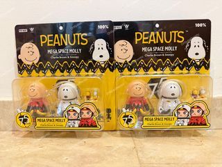 🔥[INSTOCK]🔥 Mega Space Molly 100% Charlie Brown & Snoopy