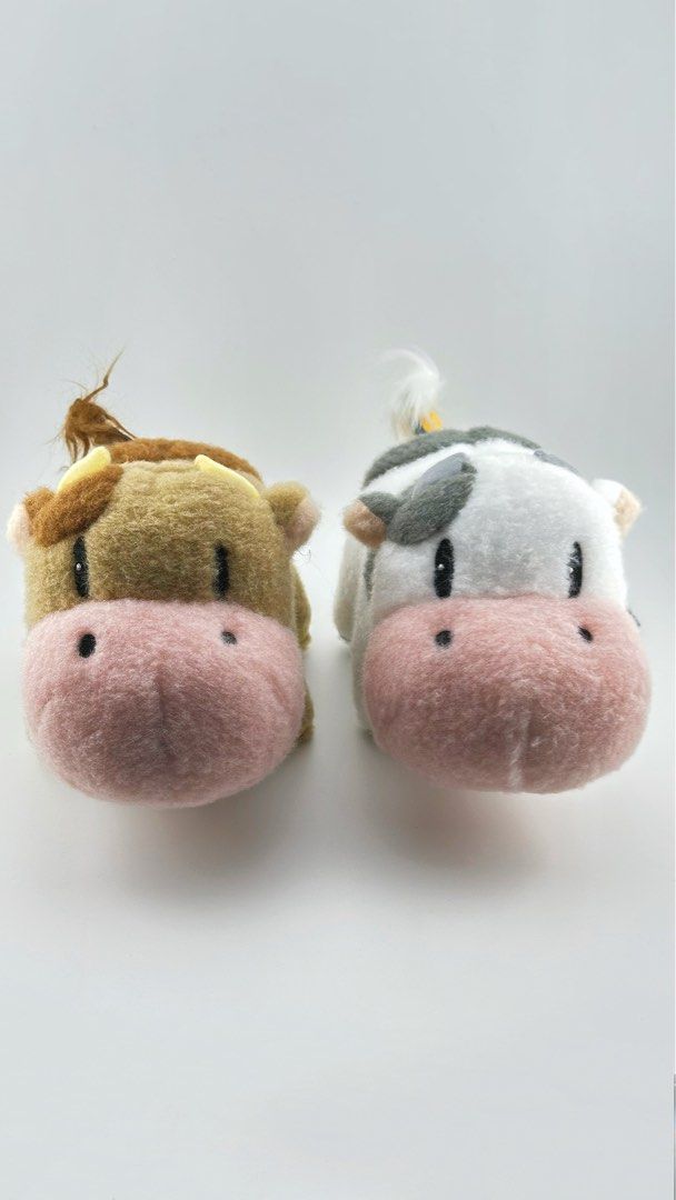 Story of Seasons Cow Plush Doll Fluffy Set of 4 (Bokujou Monogatari) (Category: Plushies & Soft Toys) located in Singapore. Submitted by abegoods (Listing ID 1380032892, Image 3). Description: Adorable set of Story of Seasons fluffy cow plushies. Released 2024. Officially licensed by Marvelous. Plush of the Bubble Cow from Story of Seasons. Rare. Can only be caught as prizes from Marvelous TRYDECK machines. Each approx. 18cm plushie comes with it
