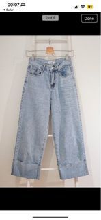 Lovet (Size XS) CUFFED UP HIGH WAIST DENIM JEANS