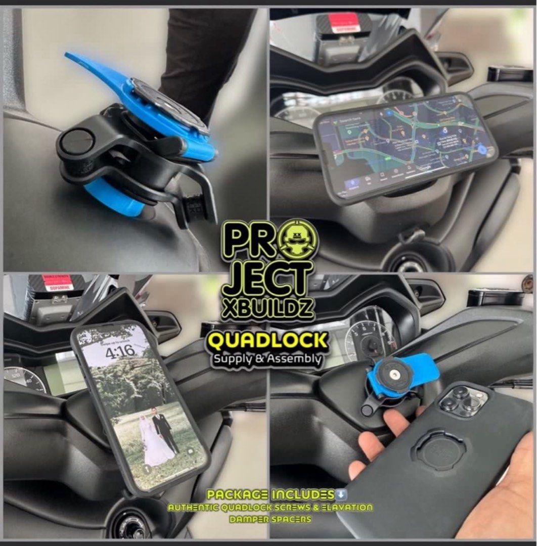 Quadlock / Quadlock Wireless Charger - Yamaha Aerox - Yamaha Nmax - Yamaha Xmax - Yamaha Y16 - Motorcycles (Category: Motorcycle Accessories) located in Singapore. Submitted by xboltz (Listing ID 1380448702, Image 6). Description: 📸 SWIPE FOR MORE PHOTOS 📲 ⚡ UNMATCHED PRECISION. UNRIVALED QUALITY. ⚡ ⚡️Done Customisation For Various Scooters/Bike Since 2019 , Testimonial On Our Reviews & Social Media ⚡️We Walk Thru Your Journey, Explaining Every