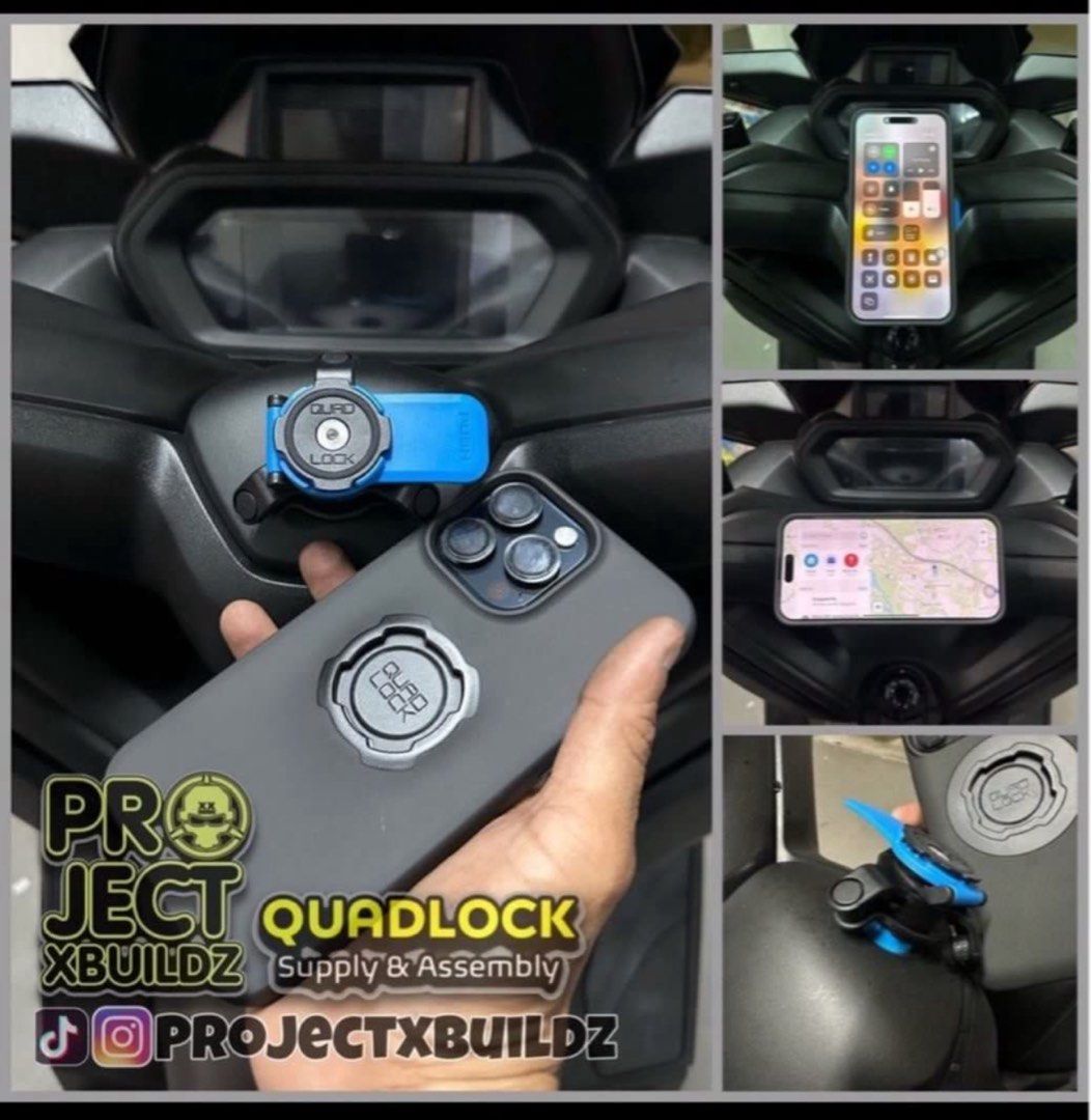 Quadlock / Quadlock Wireless Charger - Yamaha Aerox - Yamaha Nmax - Yamaha Xmax - Yamaha Y16 - Motorcycles (Category: Motorcycle Accessories) located in Singapore. Submitted by xboltz (Listing ID 1380448702, Image 7). Description: 📸 SWIPE FOR MORE PHOTOS 📲 ⚡ UNMATCHED PRECISION. UNRIVALED QUALITY. ⚡ ⚡️Done Customisation For Various Scooters/Bike Since 2019 , Testimonial On Our Reviews & Social Media ⚡️We Walk Thru Your Journey, Explaining Every