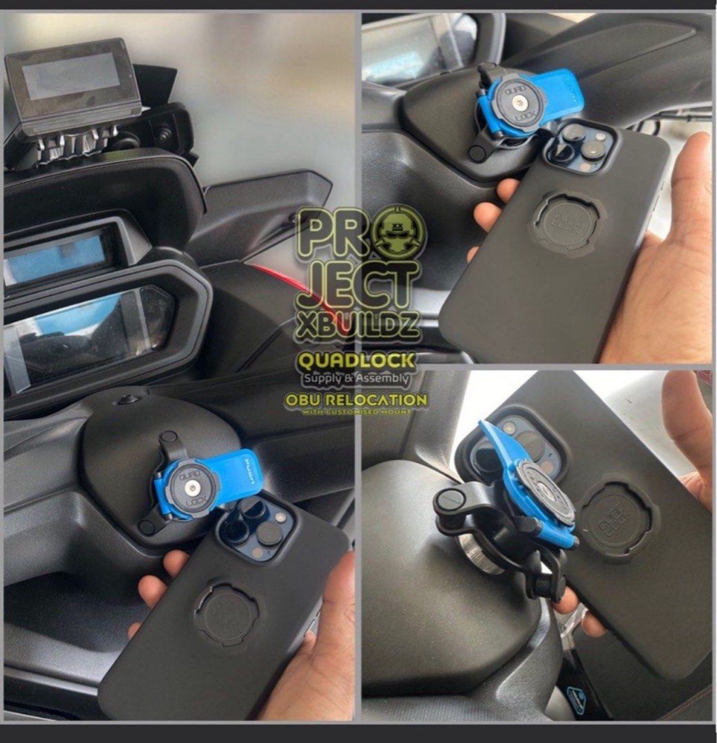 Quadlock / Quadlock Wireless Charger - Yamaha Aerox - Yamaha Nmax - Yamaha Xmax - Yamaha Y16 - Motorcycles (Category: Motorcycle Accessories) located in Singapore. Submitted by xboltz (Listing ID 1380448702, Image 2). Description: 📸 SWIPE FOR MORE PHOTOS 📲 ⚡ UNMATCHED PRECISION. UNRIVALED QUALITY. ⚡ ⚡️Done Customisation For Various Scooters/Bike Since 2019 , Testimonial On Our Reviews & Social Media ⚡️We Walk Thru Your Journey, Explaining Every