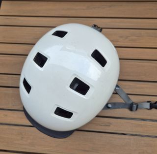 B'Twin White Cycling Skate E bike Helmet