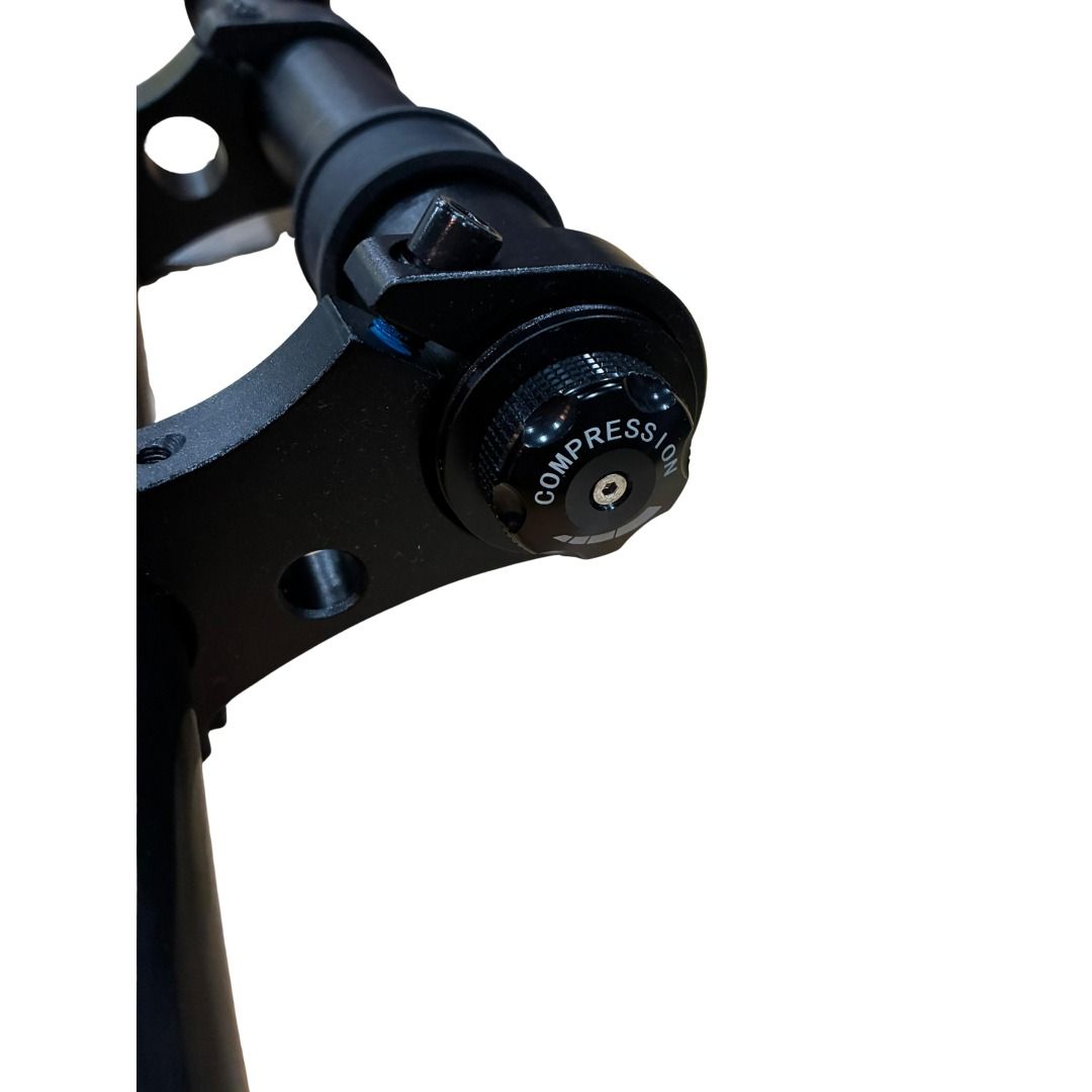 Dual Crown Inverted Hydraulic Suspension Twin Fork (Category: Bicycles) located in Singapore. Submitted by falconpev (Listing ID 1381531623, Image 3). Description: Dual Crown Inverted Hydraulic Suspension Twin Fork For E-bike / Fiildo (12 to 20 inch) Black color only Designed for most E-bike / Fiildo (12 to 20 inch tire)&nbsp;&nbsp; 【Innovative Inverted Design】The inverted fork is more sensitive to road conditions and has better rigidity because 