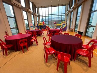 Round table and chair rental for birthday gathering corporate event