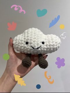 ☁️ jellycat cloud inspired amuseable crochet/amigurumi ☁️🩵