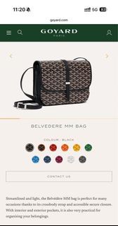 Goyard Belvedere MM Bag - Black