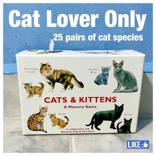 Cat matching card game