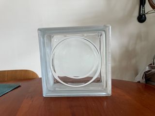Glass brick with circle shape 190 x 190 x 95