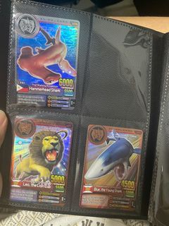 Animal Kaiser Arcade Cards - Hammerhead Shark, Lion, Shark, Polar Bear