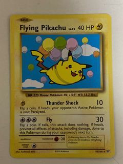 Flying Pikachu Pokemon Card