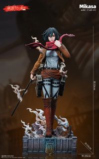 Attack On Titan | Mikasa Ackerman | MagicBook Studio | 【FREE Shipping - PO】GK Figurine | GK Figure | GK Statue | Anime Resin Collectible | Anime Resin Collectable | Wall Art Decor | Portrait