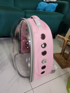 Pink Bubble Pet Carrier