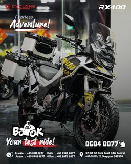 CYCLONE RX400 | CLASS 2A | ADVENTURE BIKE |