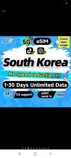 Global Data ESIM Korea 8 Days Cheap