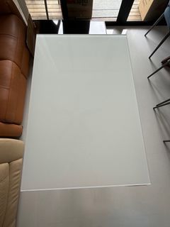 Calligaris Italian White Glass adjustable Dining  Table
