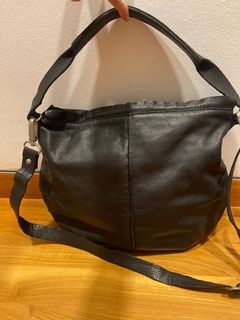 Cristina Corres by o.bagbag black soft Leather Handbag shoulder sling bag
