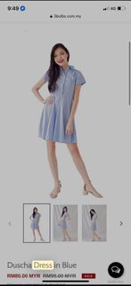 3Bulbs Duscha Dress in Blue - Size L