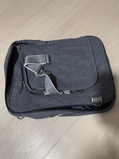 Grey Travel Bag with Shoulder Strap